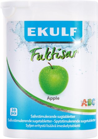 Ekulf Fuktisar sugetabletter eple 30 stk