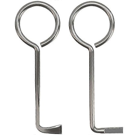 2 stk. Professionelle universelle låsenøgler åbner næsten enhver dør, universelle nøgler til rumdøre, låsesmed, døråbner til farverig skæglås-åbner