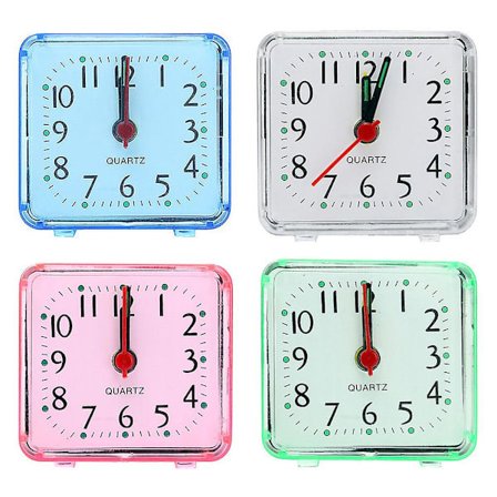 Rese Student Mini Väckarklocka Nattlampa Sängbord Batteri Hög Kvarts