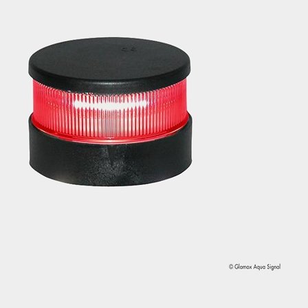 Lanterna Aqua Signal 34 LED Röd Runtlysande Svart