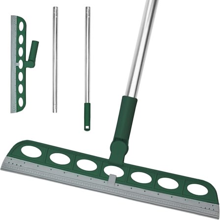 Golvskrapa Mopp, Breddad Våtrumsgolv Skrapa, Snabbtorkande Vattenkvast Skrapa Golvskrubbare