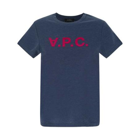A.p.c. Logo Tee Blå, Herre T-shirts