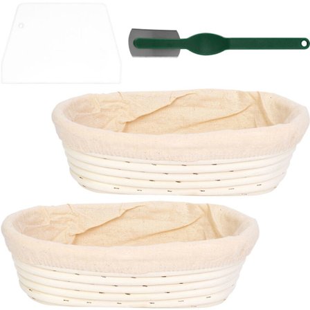 Banneton-kurver - Runde Banneton-surdeigskurver Naturlige rottingkurver Bakekurvverktøy