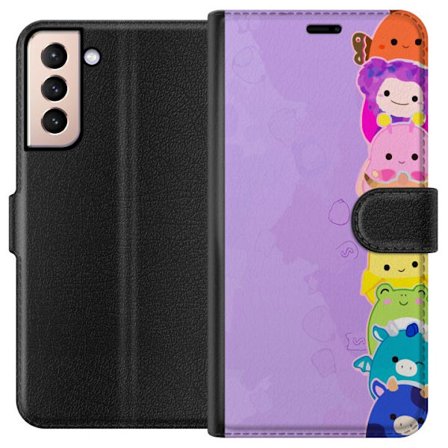 Kompatibelt Lommeboketui til Samsung Galaxy S21 Mørk silhuett av Jesus med tornekroner mot svart bakgrunn med sterk kontrast og hvit typografi