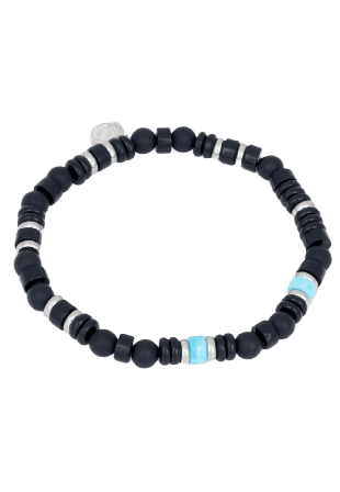 by BILLGREN Bojan | Beadsarmband Accessoarer Herr Svart 19 cm