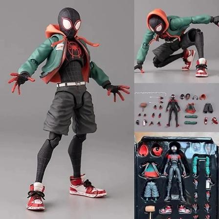 Marvel Cartoon Miles Morales Sentinel Anime Docka Action Modell Prydnad Spider-Man Action Docka Leksak Julklapp