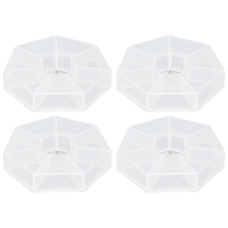 Genomskinlig förvaringslåda i plast med 7 fack för fiske, smycken och piller