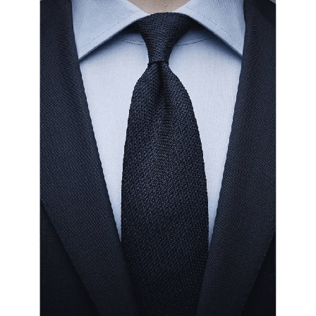 John Henric Grenadine Tie Accessoarer Herr Blå 7,5