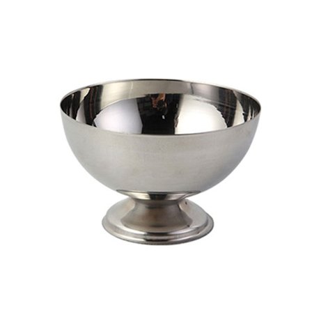 Praktiske dessertskåler i rustfritt stål Elegante dessertkopper i metall Unik dessertbeholder for fester og sammenkomster