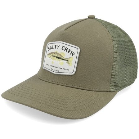 Salty Crew - Grön trucker Keps - Bigmouth Oil Green Trucker @ Hatstore