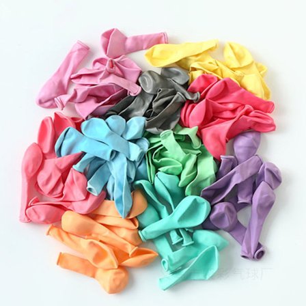 100 st partyballonger, 12 tum premium assorterade färgglada ballonger