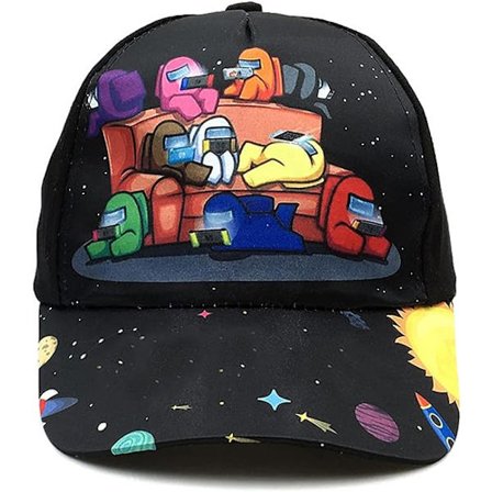 Barn Baseballkeps, Junior Pojkar Flickor Strand Solskydd Solskydd Mössa, Sportkläder Tillbehör Barn Sommargåva, med kardborrstängning, Svart