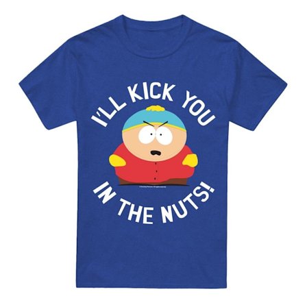 South Park Unisex Vuxen Kick You In The Nuts T-Shirt L Royal Blå