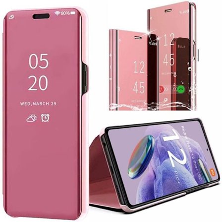 Fodral till Xiaomi Redmi Note 12 Pro+ 5G-Note 12 Pro Plus 5G Rose Integral Mirror Effect Elegant