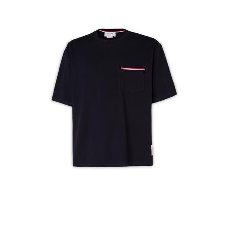 Thom Browne - T-shirts - Svart - Herr - Storlek: S, Herr, Storlek: S
