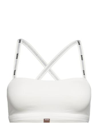 Bralette Padded Ci Lingerie Bras & Tops Soft Bras Bralette Hvit BOSS*Betinget Tilbud