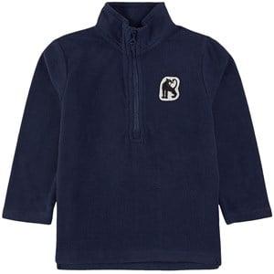 Mini Rodini Navy Fleece Jacket 80/86 cm - Fleeces and midlayers - 80/86 cm - Navy