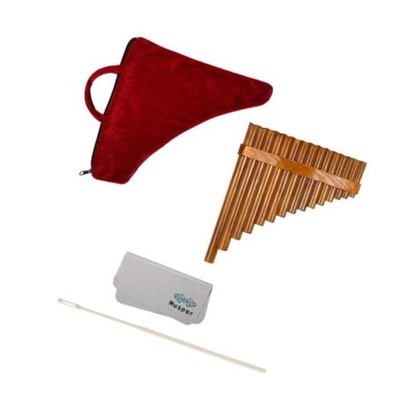 1Set Bambu Pan Pipe Flöjt Träblås G Key Instrument för Right-Hand