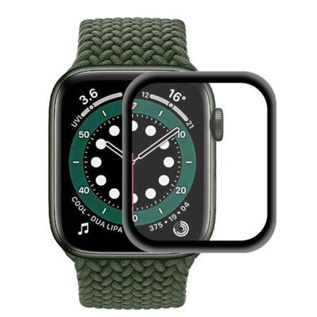 ENKAY HAT PRINCE 3D kirkas näytönsuoja Apple Watch Series 6 / 5 44mm - Musta Black