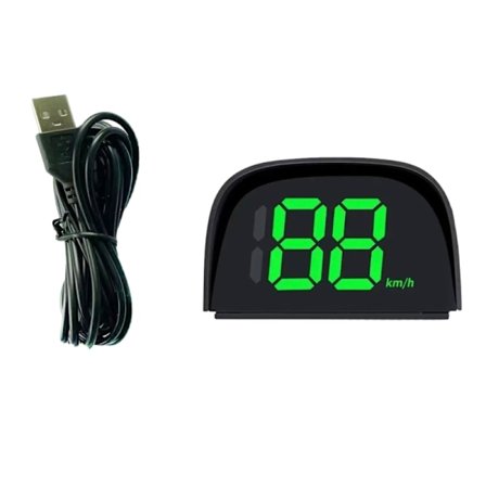 Bil HUD Speedometer Digital Speedometer KMH/MPH LED Stor Font Display Display Meter Speedometer for SUV-er for biler