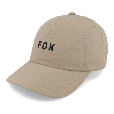 Fox - Beige unconstructed Casquette - Wordmark Hat Tpe Beige Dad Cap @ Hatstore
