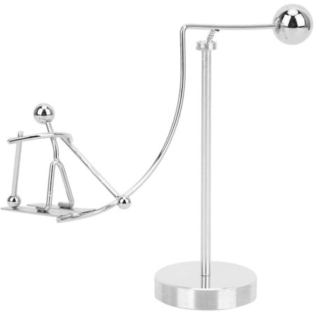 Newtons Pendel Vugge Balanseball Newtons Vugge Pendel Skrivebordsdekorasjon Newton Vugge Balanseball for Hjemmekontor Skrivebordsdekor (Ski)