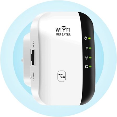 WiFi-rekkeviddeforlenger Repeater, 300 Mbps trådløs rutersignal Sup