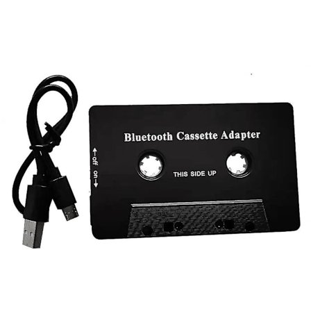 Universal kassett Bluetooth 5.0 lyd biladapter Aux Stereoadapter med mikrofon for telefon Mp3 Aux-kabel