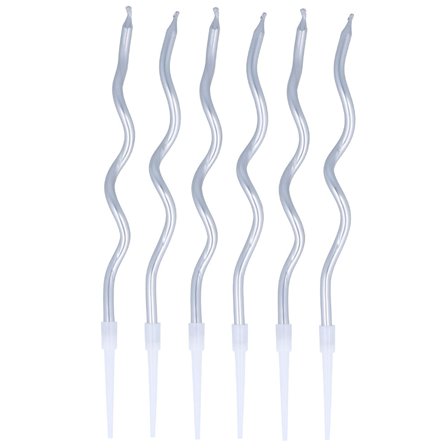 Skruede Kakelys Sølv