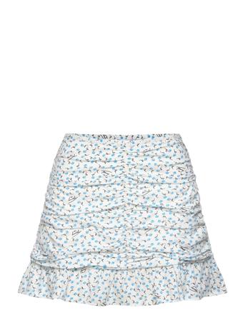 Tjw Printed Ruche Mini Skirt Patterned Tommy Jeans