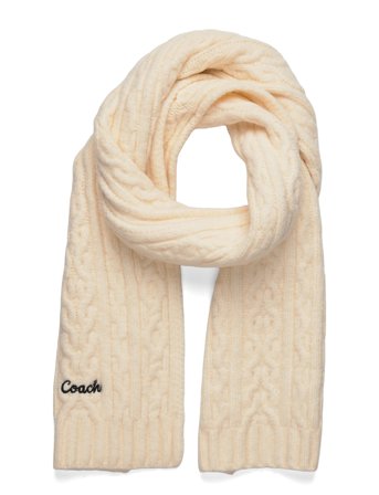 Coach Accessories | Embroidred Cable Knit Muffler | ONE SIZE