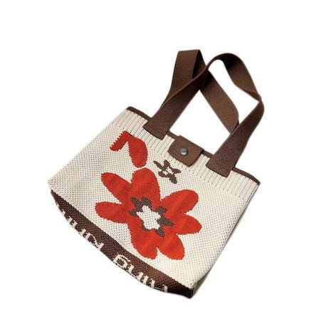 Strikkepose Tote Bag ORANSJE