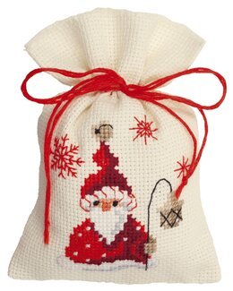 Broderikit Doftpåse Nisse med lykta 1-pack