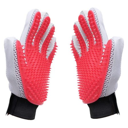 260 Punkts Hundebørstehandsker, Katte Massagehandsker til Langt/Kort Hår, Meget Effektive Handsker til Fjernelse af Dyrehår fra Katte, Hunde og Heste
