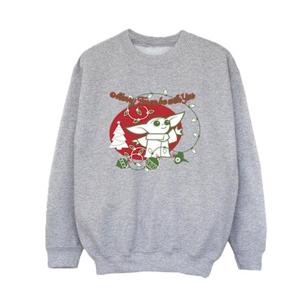 Star Wars The Mandalorian Boys Baby Yoda Force Be With You Swea