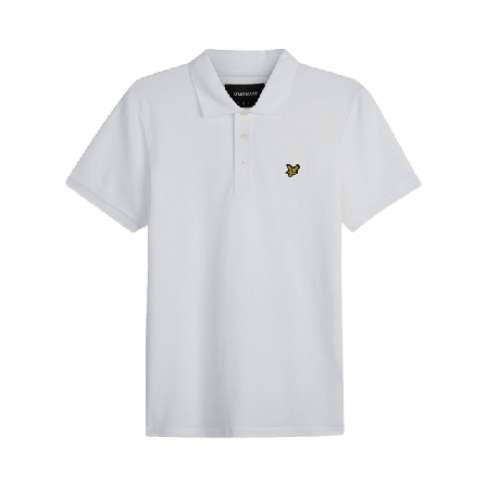 Lyle & Scott Plain Polo Shirt Överdelar Herr Vit M