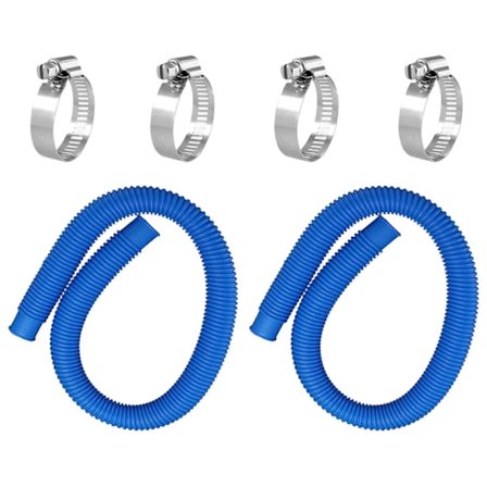 2 Stycken Poolfilter Ersättningsslang Hållbar för 530 GPH ovan Jord Pooler