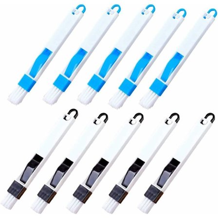 Triumph Groove Rengørings børste Pakke med 10 Vindues sprække børster Mini fejebakke og børste Lille rengørings børste til flise linje Groove Gap 