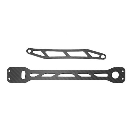 Kolfiber övre platta och batteriplatta för uppgraderingar av Tt02s/tt-02 typ-/tt-02d typ-s