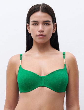 Chantelle Beach Hera Covering Underwired Bra - Green - E x 70