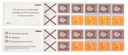 Holland 1974-1975 - Frimærkehæfte NVPH PB17a-17b - Postfrisk