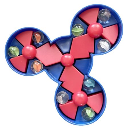 Marmorspel Set med roterande skiva Stress Relief Ball Toy Flipperspel Öva händer och ögon Intelligens Tidig utbildning Leksak för barn