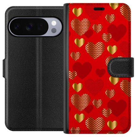 Yhteensopiva Lompakkokotelo Google Google Pixel 10 Pro GoldenHearts