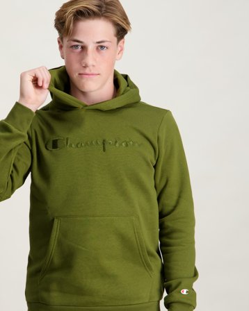Champion Hooded Sweatshirt Grün Hoodies/Kapuzenpullover Jungen - Kids Brand Store