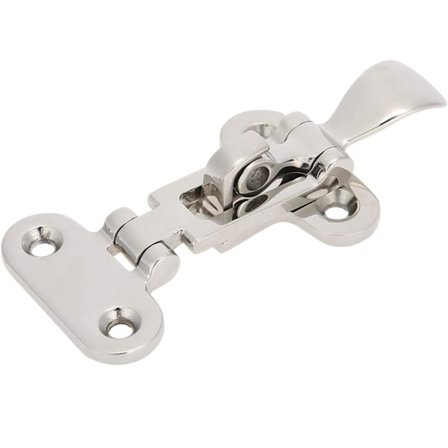 Rustfritt stål Marine Båt Lås Skap Luke Lås Speil Tie D