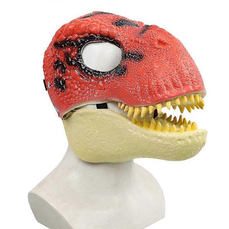 Halloween Party Rekvisita Läskig Mask Dinosaurie Rörlig Käke Mask Cosplay Mask Skräck Läskig Mask Huvudbonad[D]
