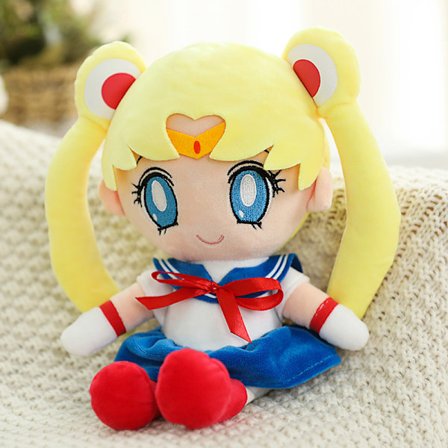 25CM Kawaii Sailord Moon Plush Toy Moon Cat Moon Hare Cute Girl Heart Filled Anime Doll Gift Home Bedroom Decor Födelsedagspresent