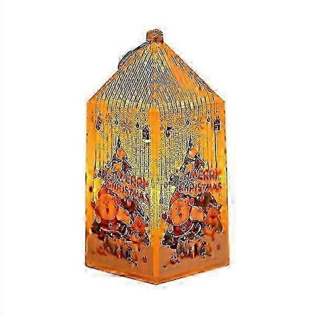 Jouluinen yövalo, luovia kuvioita (Joulupukki/Lumiukko/Poro/Joulukuusi), pitkäkestoinen akku, joulukoriste[YJD]