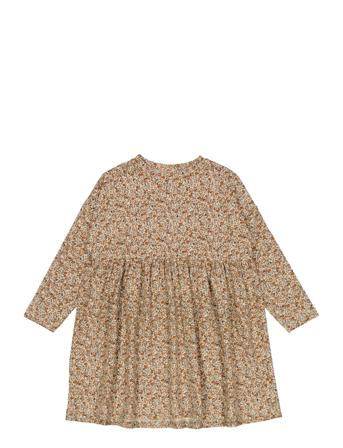 Jersey Dress Emmy Dresses & Skirts Dresses Casual Dresses Long-sleeved Casual Dresses Ruskea Wheat