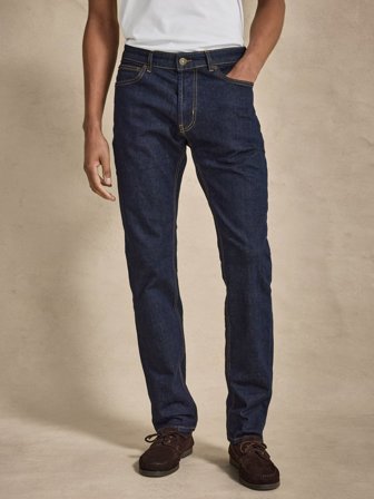 John Henric Men's Dunkelblau Jeans Slim Fit Size 31